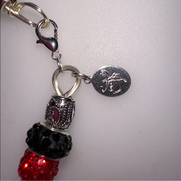 Red & Black Pearl Twisted Beaded Bracelet - Picture 5 of 6